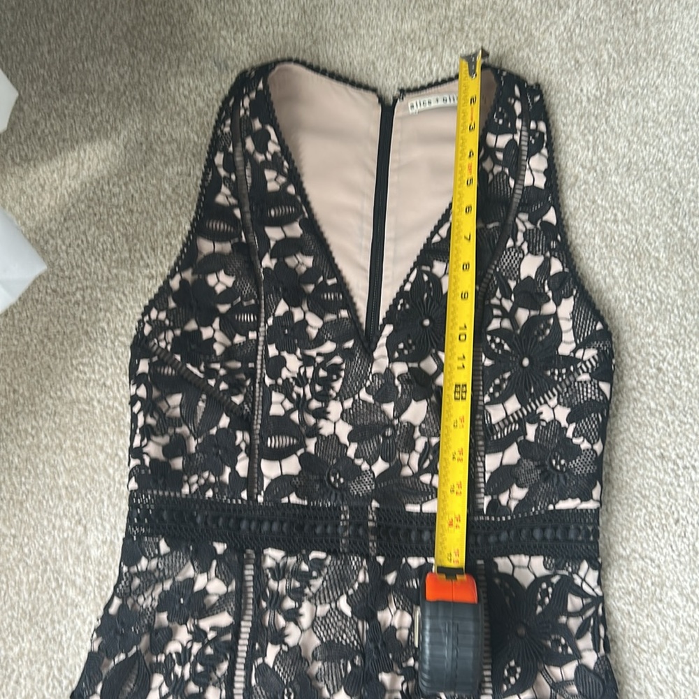 Alice and Olivia Chels deep V lace jumpsuit - Picture 11 of 14